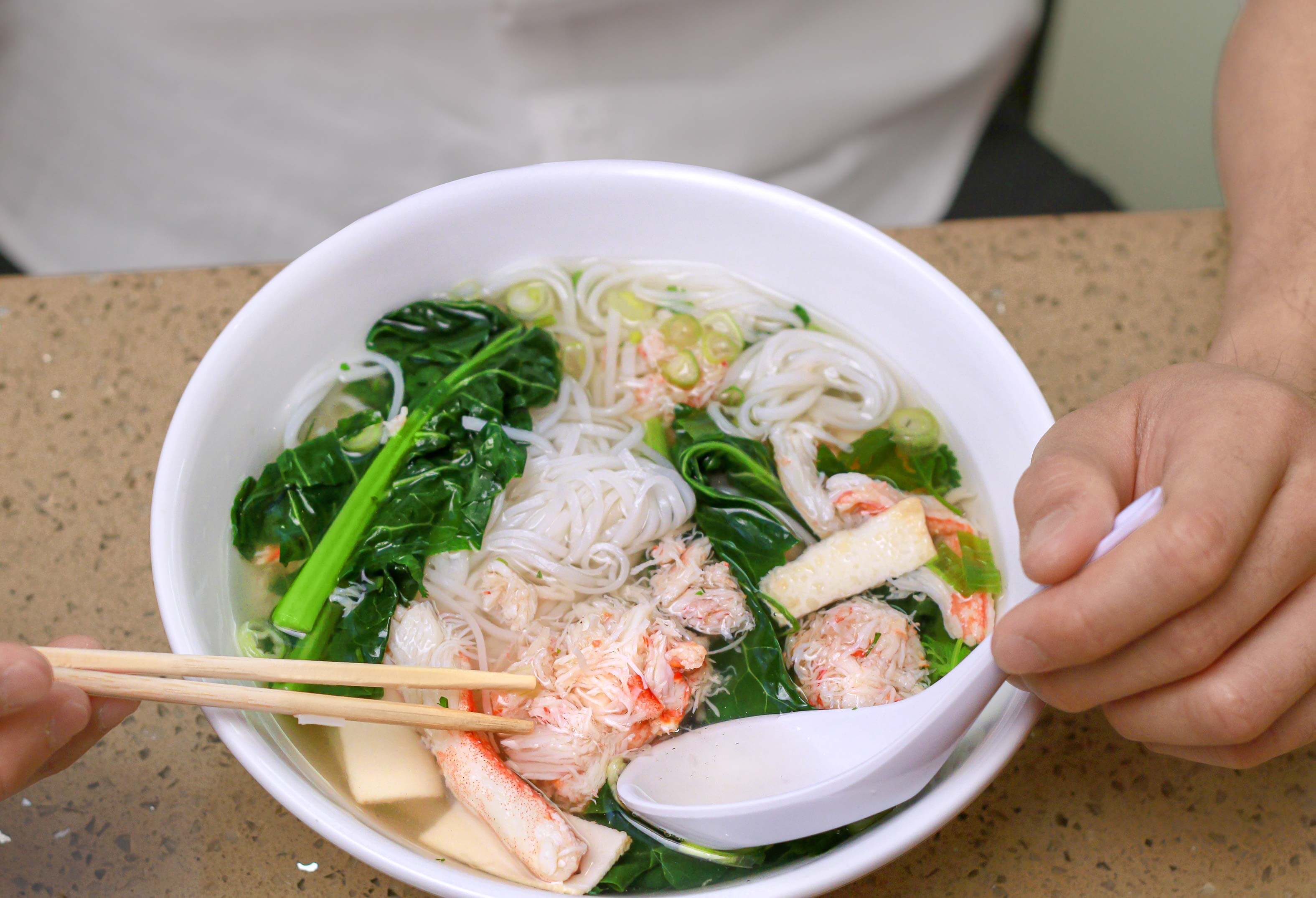Seafood Noodle Soup at Rock 'N Raw