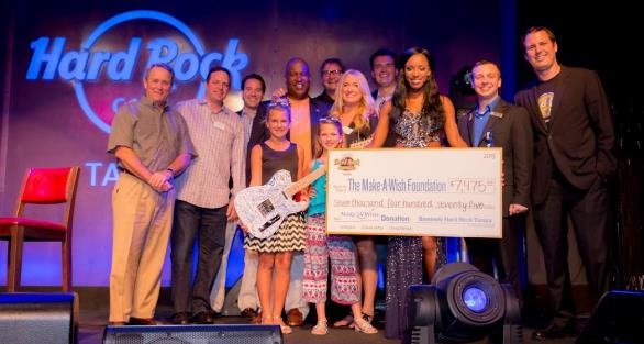 Seminole Hard Rock Tampa Donates $7,475 To Make-A-Wish Central and Northern Florida