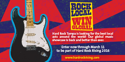 Hard Rock Cafe Tampa Calls Artists To Rock Local, Win Global For Chance to Perform in Ibiza and Win $50,000