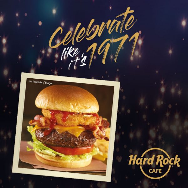 Hard Rock Cafe Tampa to Celebrate 47th Birthday With 71 Cent Legendary® Burgers
