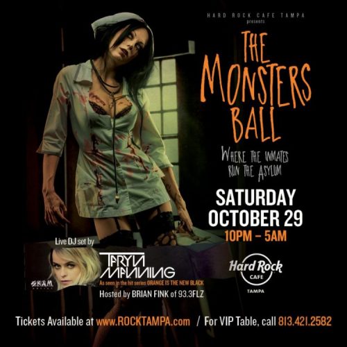 ‘Monster’s Ball – Where the Inmates Run the Asylum’ Set for Hard Rock Cafe Tampa