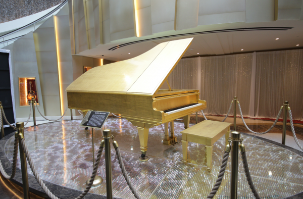 Elvis Presley’s Iconic 24k Gold Leaf Grand Piano Debuts at Seminole Hard Rock Hotel & Casino Tampa